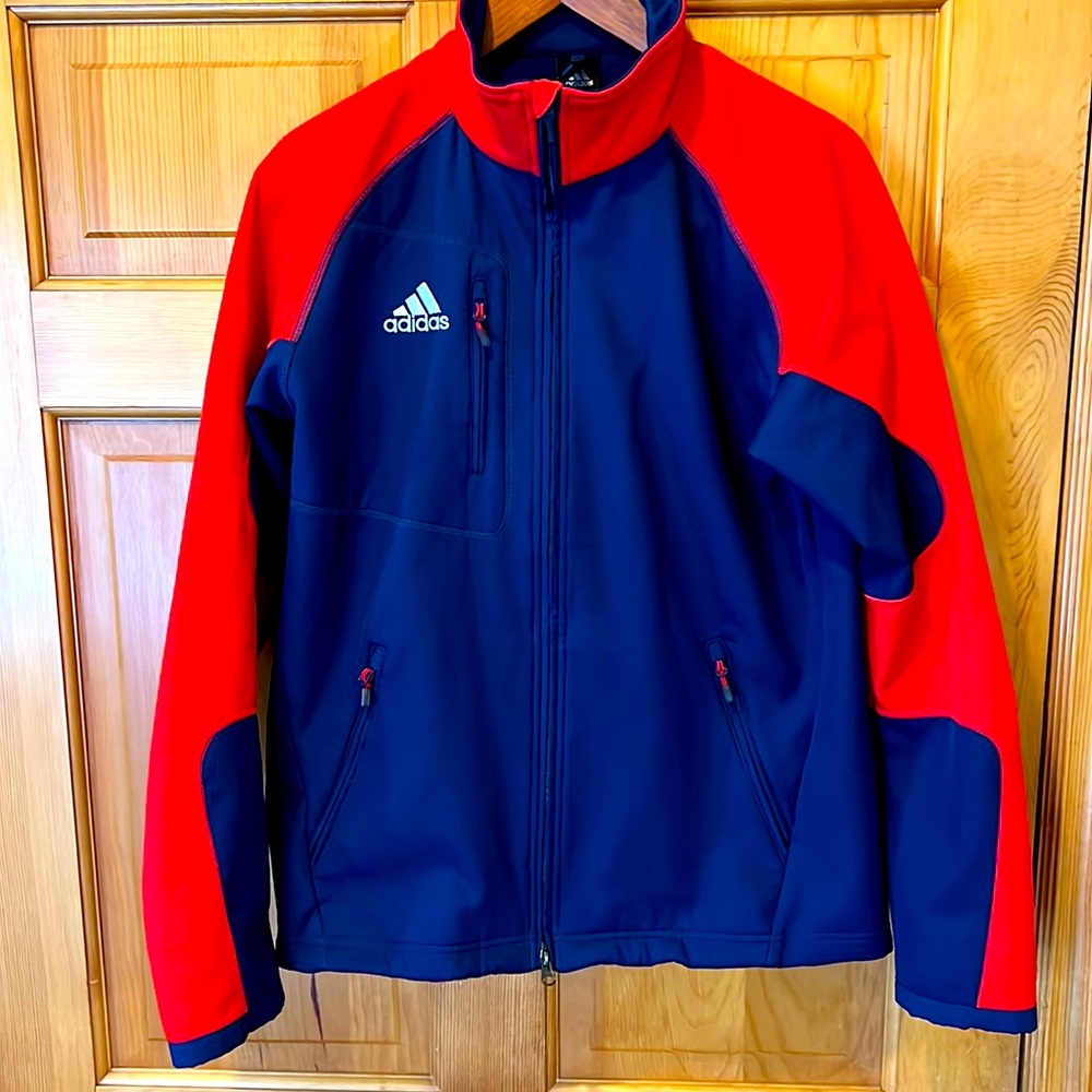 Adidas size large jacket 100% polyester.